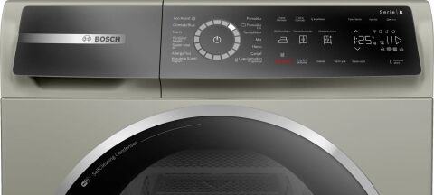 Bosch WQB245AXTR Serie 8 Isı Pompalı Kurutma Makinesi 9 kg Gümüş